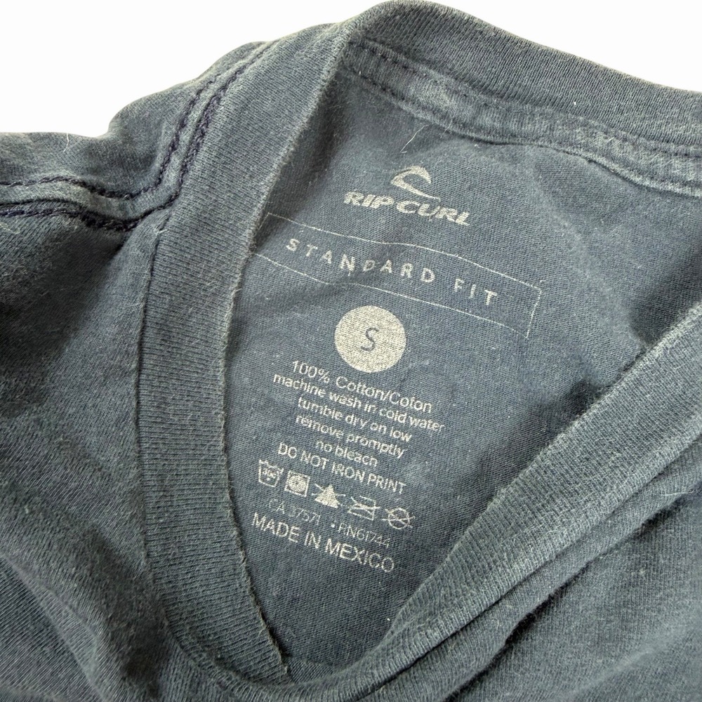 Women's Navy Blue Ripcurl Hawaii Tee Shirt Screen Printed Logo Beach Small Y2K - Picture 5 of 6